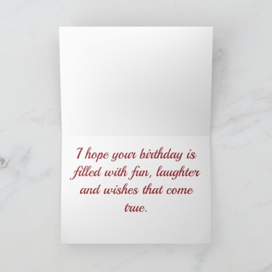 Gelukkige Verjaardag, Fancy Decorated Cake, Kaart (Binnen)