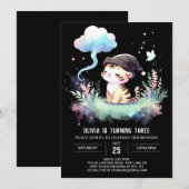 Gelukkige verjaardag Fantasie Tijger Kaart (Voorkant / Achterkant)