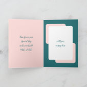 Gelukkige Verjaardag fantastische schoonzus roze Kaart (Binnen)