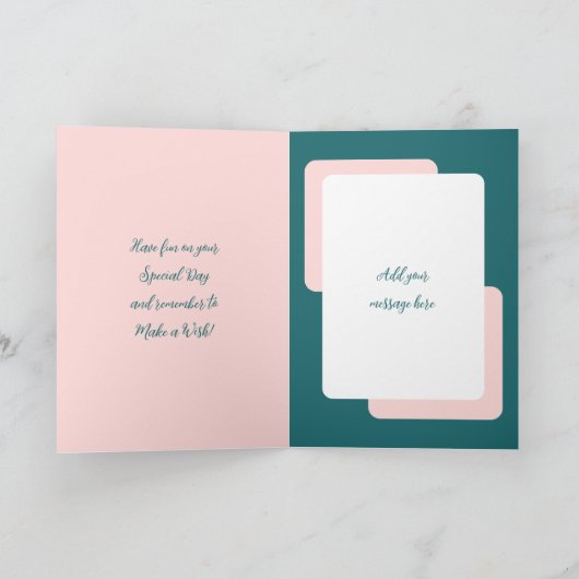 Gelukkige Verjaardag fantastische schoonzus roze Kaart (Binnen)