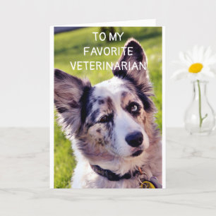 GELUKKIGE VERJAARDAG **FAVORIETE DIERENARTS** KAART