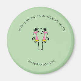 Gelukkige verjaardag, feest magneet