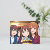 Gelukkige verjaardag feestdagenkaart (Staand voorkant)