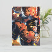 Gelukkige verjaardag feestdagenkaart (Staand voorkant)