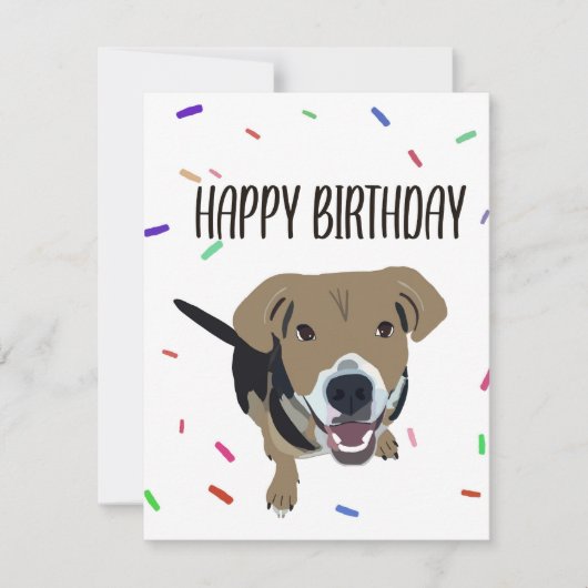 Gelukkige verjaardag! feestdagenkaart (Voorkant)