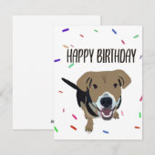 Gelukkige verjaardag! feestdagenkaart (Voorkant / Achterkant)