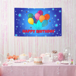 GELUKKIGE VERJAARDAG feestelijke banner