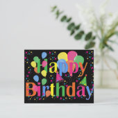 Gelukkige verjaardag, feestelijke verjaardag kaart (Staand voorkant)