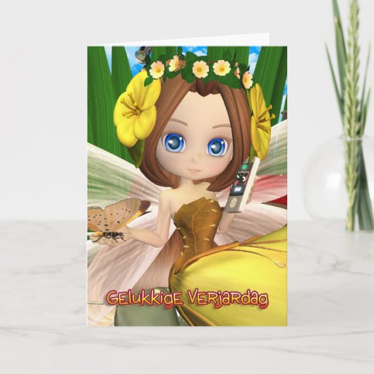 Gelukkige Verjaardag - Flemish - Dutch Birthday Kaart (Voorkant)