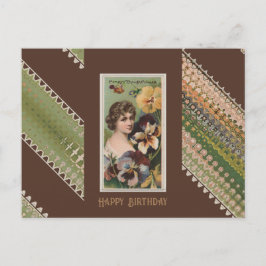 Gelukkige Verjaardag Floral Beauties 43 Briefkaart