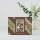 Gelukkige Verjaardag Floral Beauties 43 Briefkaart (Staand voorkant)