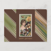 Gelukkige Verjaardag Floral Beauties 43 Briefkaart (Voorkant)