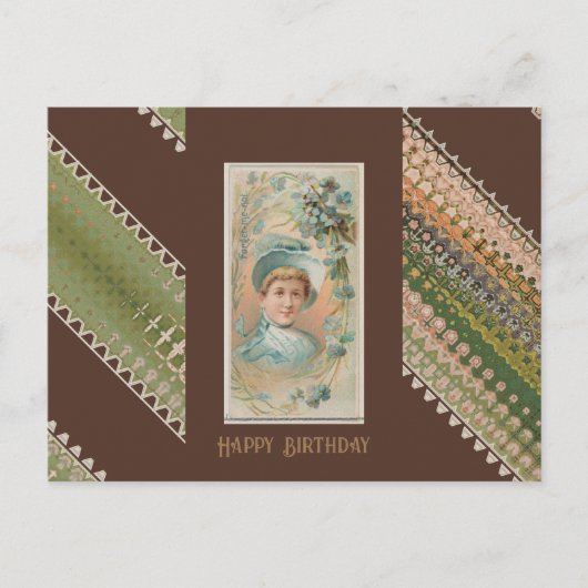 Gelukkige Verjaardag Floral Beauties 49 Briefkaart (Voorkant)