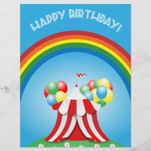 Gelukkige verjaardag flyer