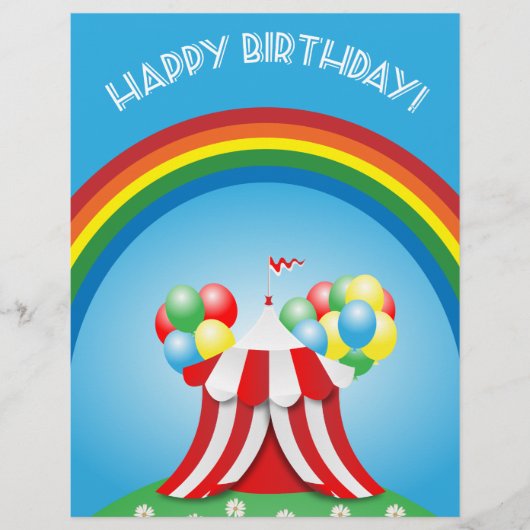 Gelukkige verjaardag flyer (Voorkant)