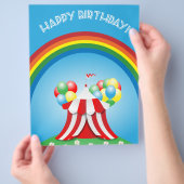 Gelukkige verjaardag flyer (Hand)