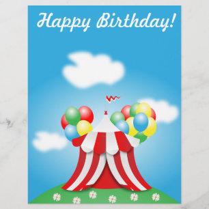 Gelukkige verjaardag flyer