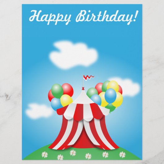 Gelukkige verjaardag flyer (Voorkant)