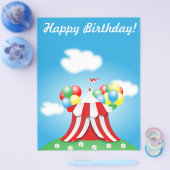 Gelukkige verjaardag flyer (Enkel)