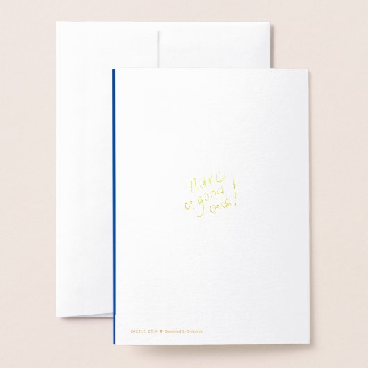 Gelukkige verjaardag folie verjaardagskaart folie kaarten (Met envelop)