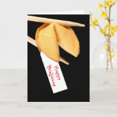 Gelukkige verjaardag Fortune Cookie Kaart (Gele Bloem)