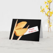 Gelukkige verjaardag Fortune Cookie Kaart (Gele Bloem)