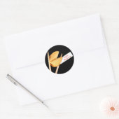 Gelukkige verjaardag Fortune Cookie Ronde Sticker (Envelop)