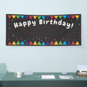 Gelukkige Verjaardag foto achtergrond Spandoek (Beurs)