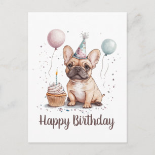 Gelukkige verjaardag Franse Bulldog Briefkaart