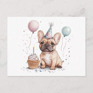 Gelukkige verjaardag Franse Bulldog Briefkaart