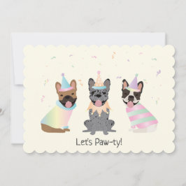 Gelukkige Verjaardag Franse Bulldogs Kaart