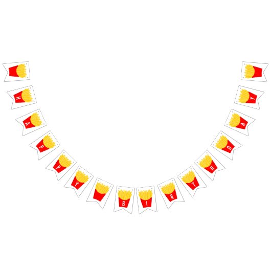 Gelukkige verjaardag friet vlaggetjes (Alle)