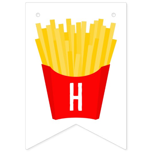 Gelukkige verjaardag friet vlaggetjes (Tweede vlag)