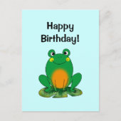 Gelukkige verjaardag! (frog) briefkaart (Voorkant)