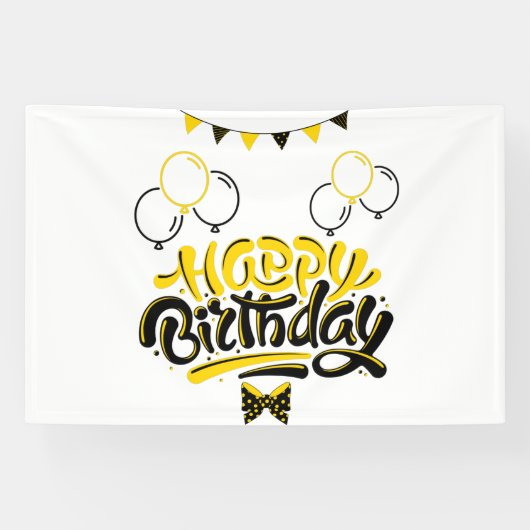 Gelukkige Verjaardag Fun 4x6 Vinyl Banner (Horizontaal)