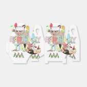 Gelukkige Verjaardag Gable Favor Box Possum Cake Bedankdoosjes (Uitgevouwen)