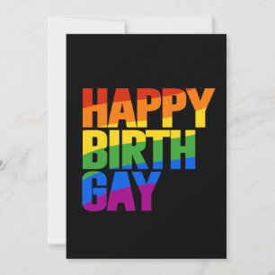 Gelukkige Verjaardag Gay Feestdagenkaart