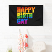Gelukkige verjaardag gay spandoek (Insitu)