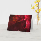 Gelukkige Verjaardag - Gebeeldhouwd Gebied van Kaart (Gele Bloem)