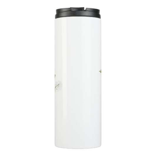 Gelukkige verjaardag gele bloem thermosbeker (Achterkant)