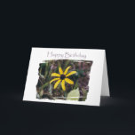 Gelukkige Verjaardag Gele Bloem voor Vriend Kaart<br><div class="desc">Ik heb dit boek geschreven voor een van mijn beste vrienden.</div>