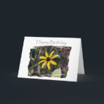 Gelukkige Verjaardag Gele Bloem voor Vriend Kaart<br><div class="desc">Ik heb dit boek geschreven voor een van mijn beste vrienden.</div>