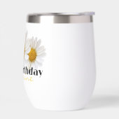 Gelukkige Verjaardag Gele Naam Witte Daisies (Links)