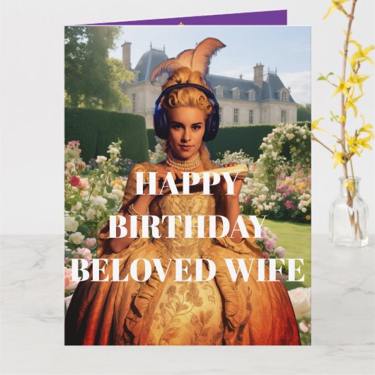 Gelukkige verjaardag geliefde vrouw kaart (Gele Bloem)