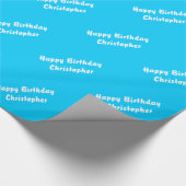 Gelukkige Verjaardag gepersonaliseerd Cadeaupapier (Hoek)