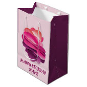 Gelukkige verjaardag gepersonaliseerde cadeautas (Voorkant Gekanteld)