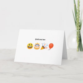 Gelukkige verjaardag | Gepersonaliseerde Emoji Ver Kaart