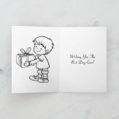 Gelukkige Verjaardag Gepersonaliseerde en Kleurpla Kaart (Binnen)