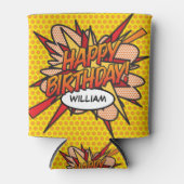 GELUKKIGE VERJAARDAG Gepersonaliseerde Plezier Mod Blikjeskoeler (Voorkant)