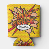 GELUKKIGE VERJAARDAG Gepersonaliseerde Plezier Mod Blikjeskoeler (Achterkant)